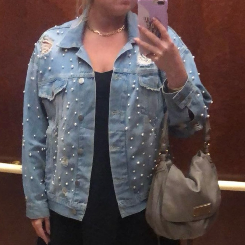 Free People Pearl Denim Jacket